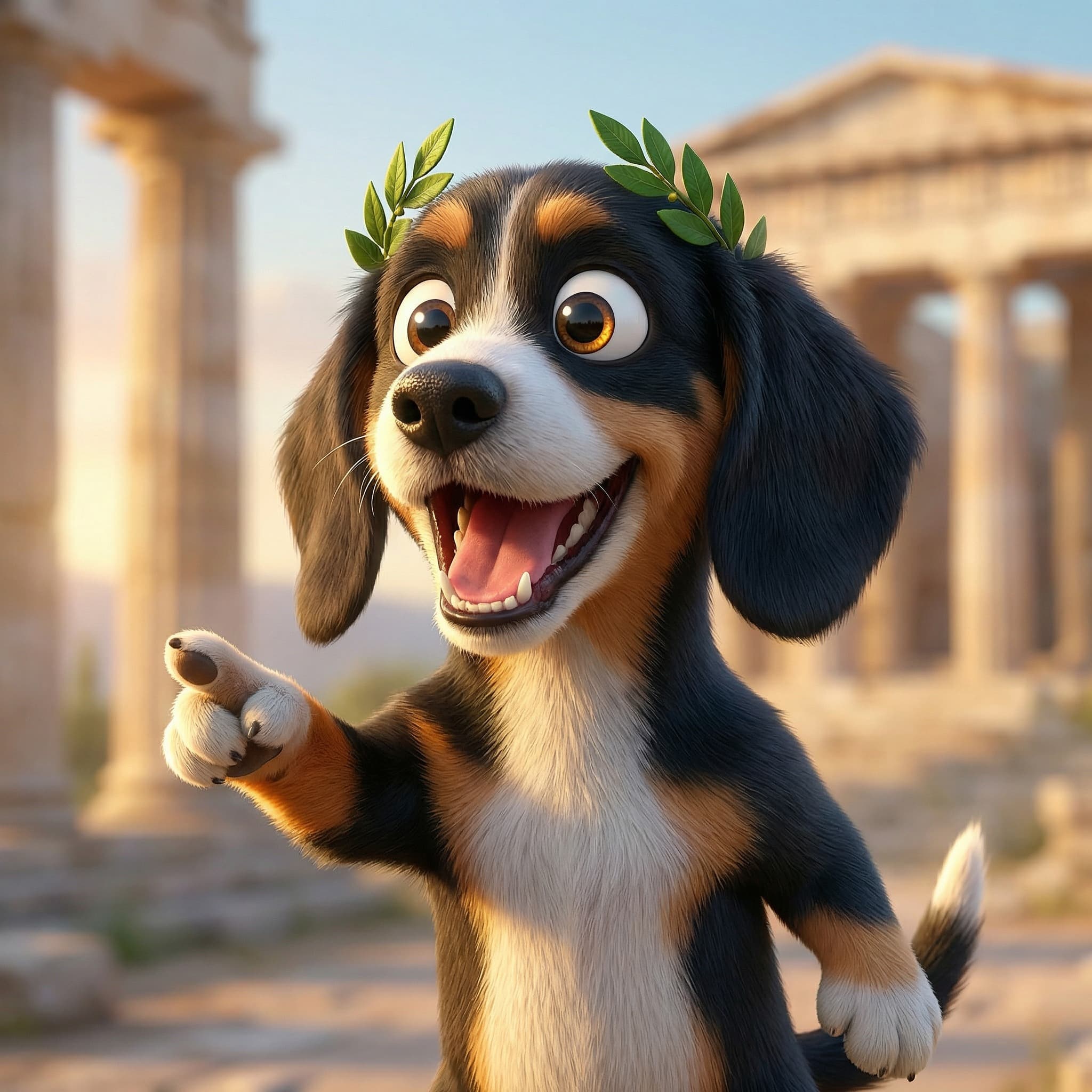 Richard the Dog — excited